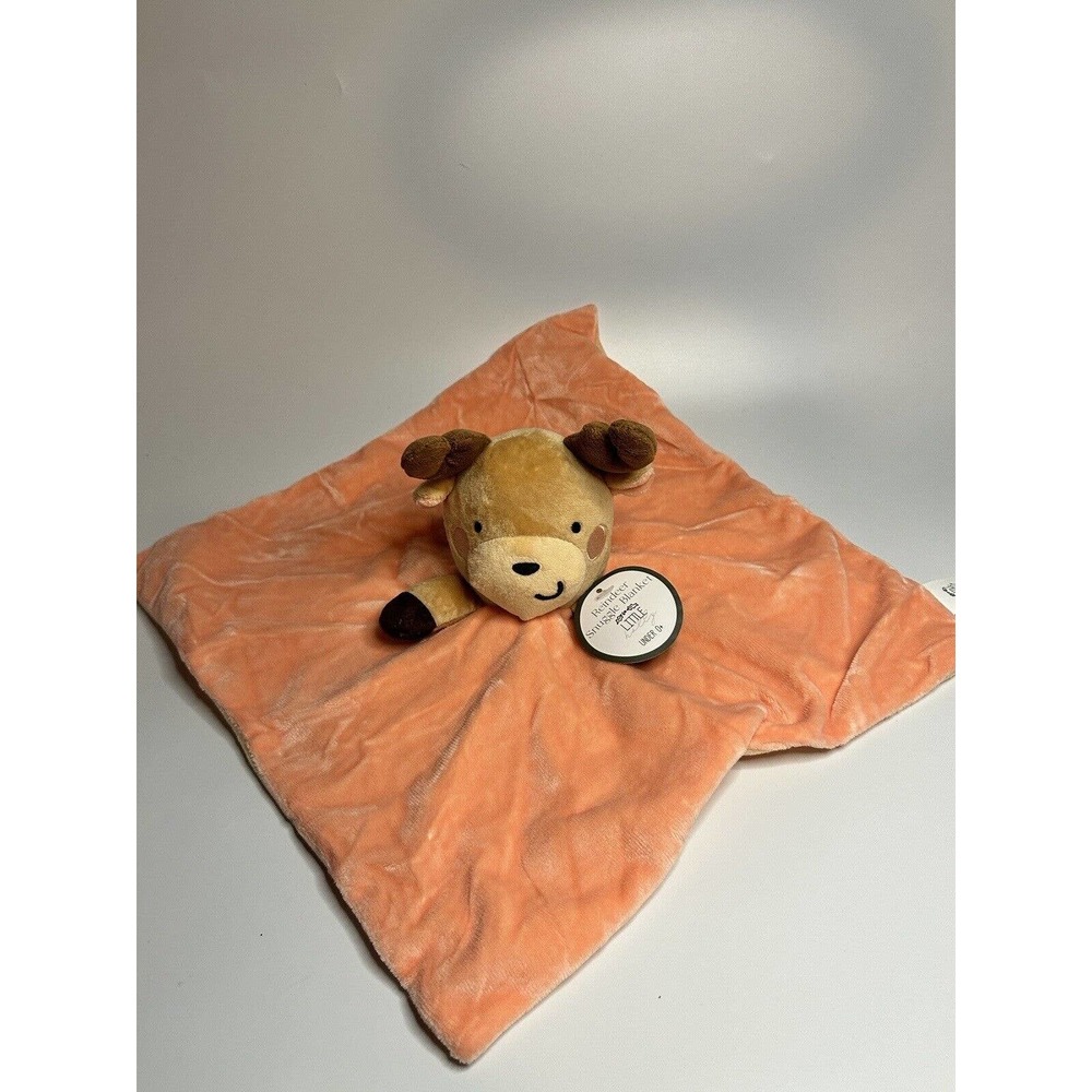 Little Holly REINDEER Lovie Lovey Snuggle Blanket Newborn NEW